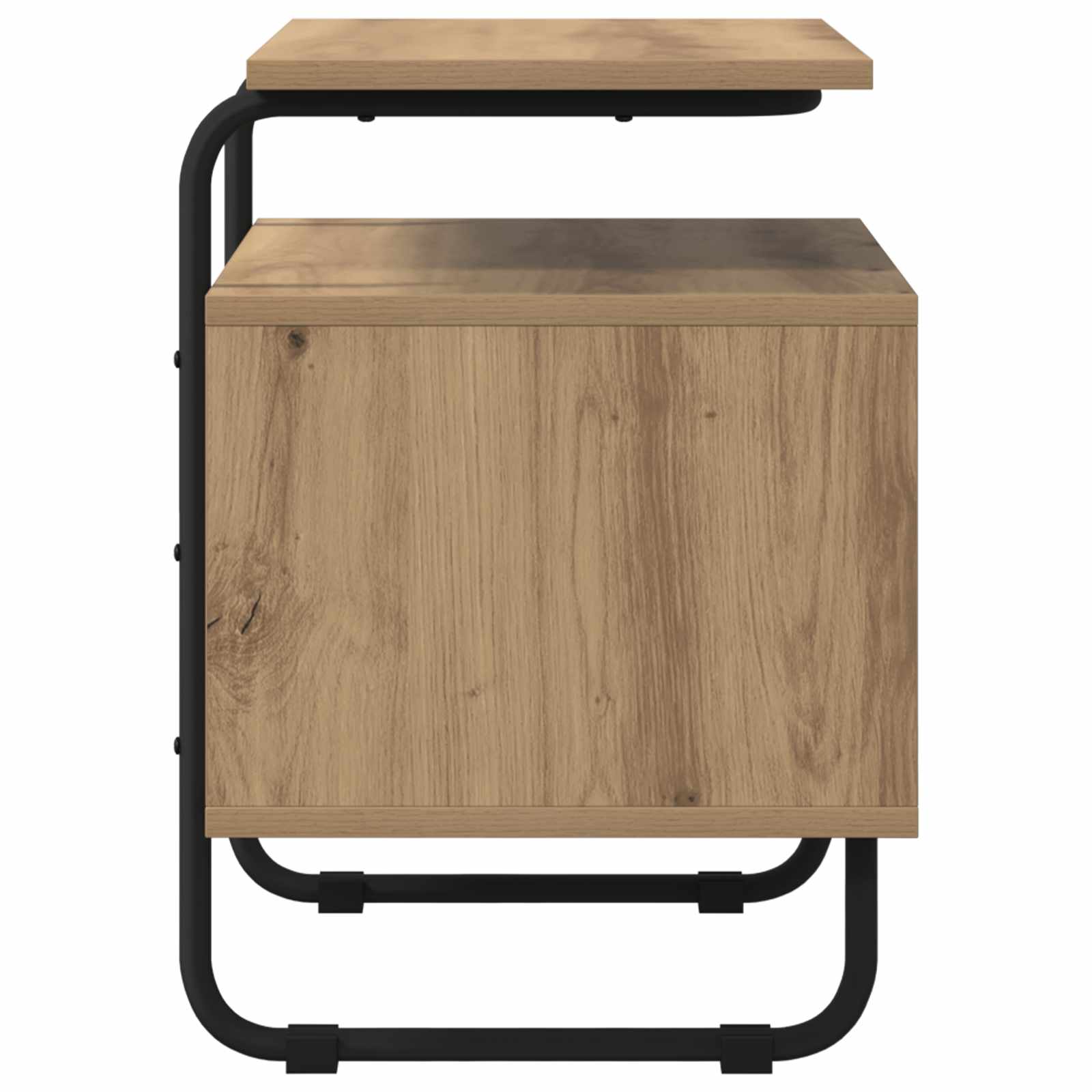 Armadio da Notte 2 pz Rovere Artigianale Legno ingegnerizzato | homemem39