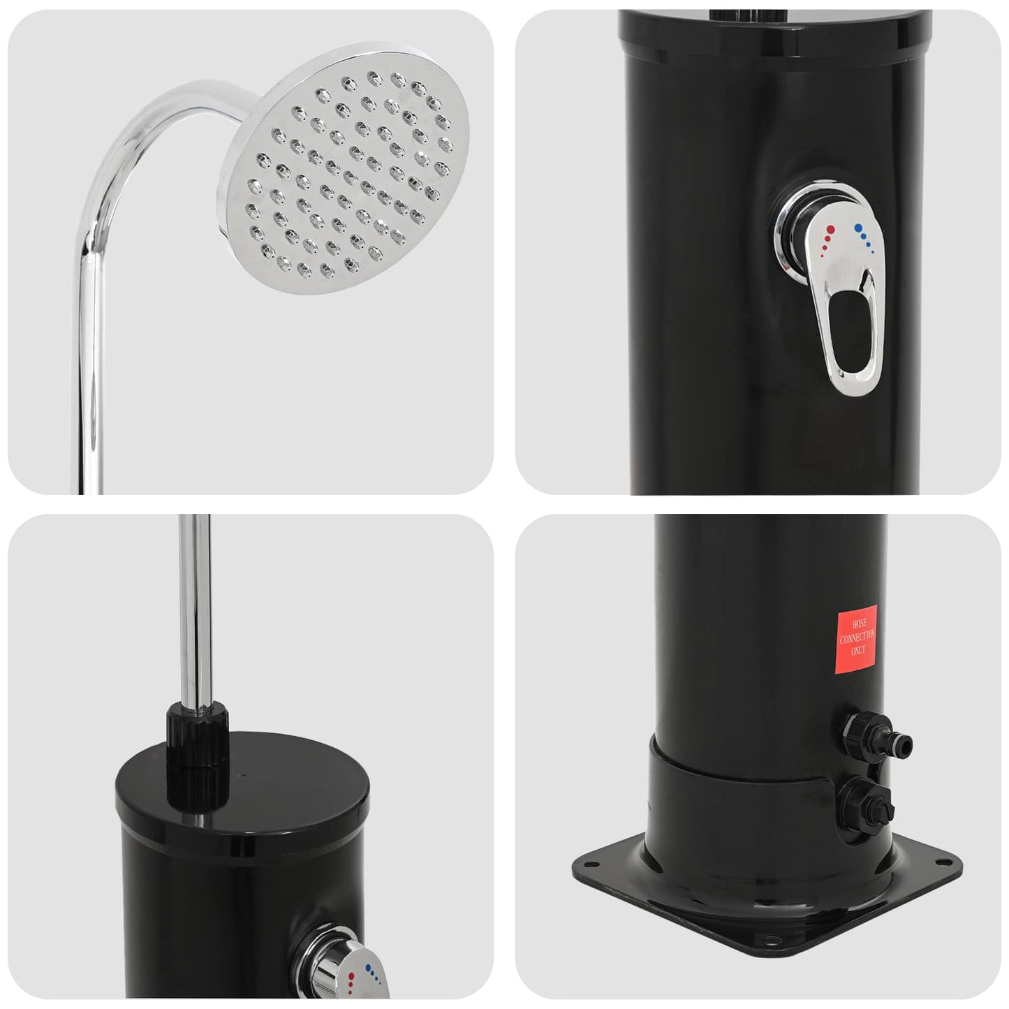 Doccia Solare con Testa Doccia 20 l PVC, ABS, Lega di zinco | homemem39