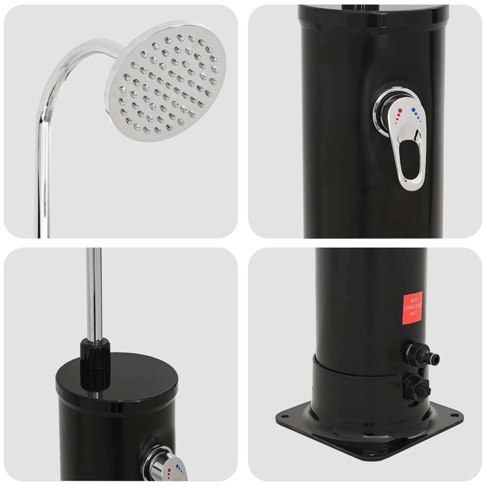 Doccia Solare con Testa Doccia 20 l PVC, ABS, Lega di zinco | homemem39