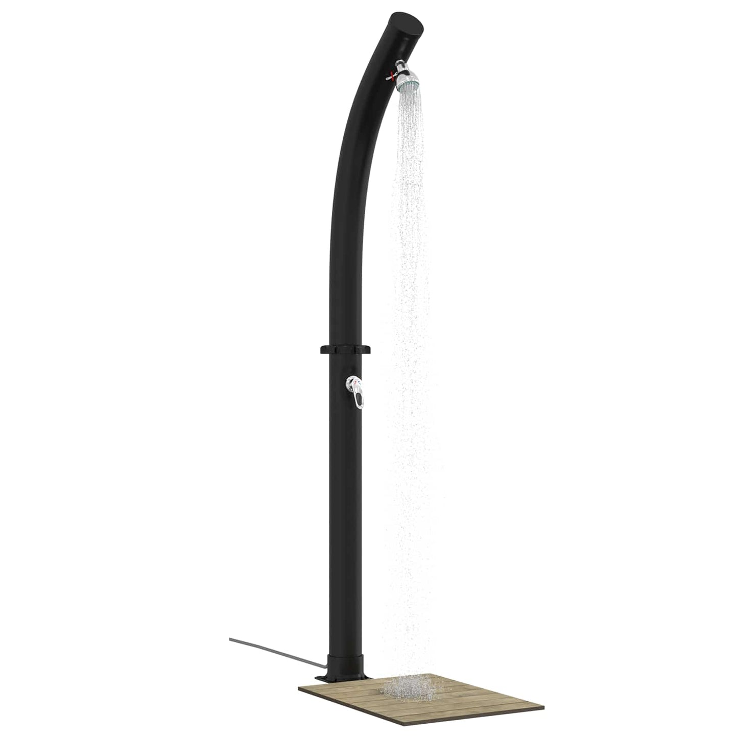 Doccia Solare con Doccetta 20 l PVC, ABS, Lega di zinco Nero | homemem39