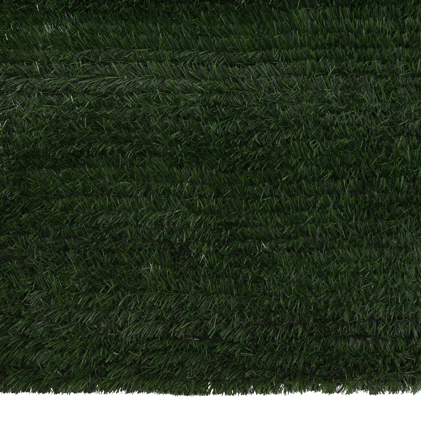 Recinzione Artificiale Verde Scuro 1 x 3 m PVC e Acciaio | homemem39