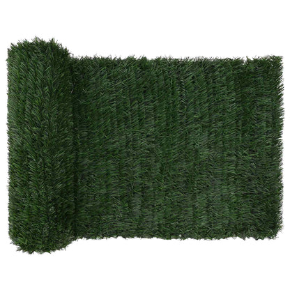 Recinzione Artificiale Verde Scuro 1 x 6 m PVC e Acciaio | homemem39