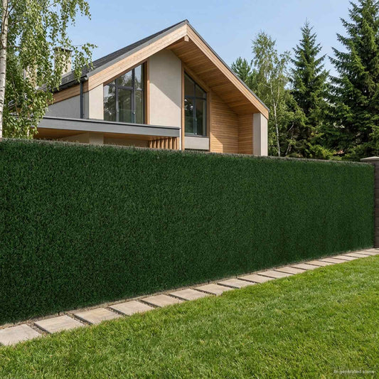 Recinzione Artificiale Verde Scuro 1,5 x 4 m PVC e Acciaio | homemem39