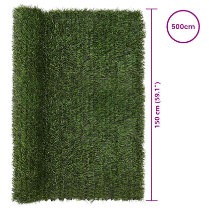 Recinzione Artificiale Verde chiaro 1,5 x 5 m PVC e Acciaio | homemem39