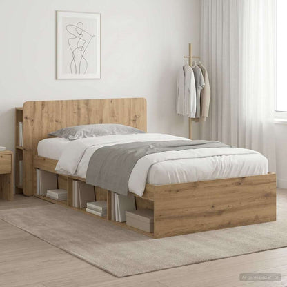 Telaio del letto con storage Rovere Artigianale 75 x 190 cm | homemem39