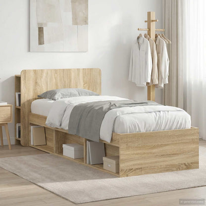 Telaio del letto con storage Rovere Sonoma 75 x 190 cm | homemem39