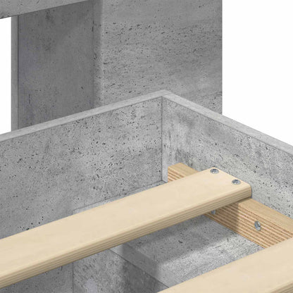 Telaio del letto con storage Grigio Cemento 80 x 200 cm | homemem39