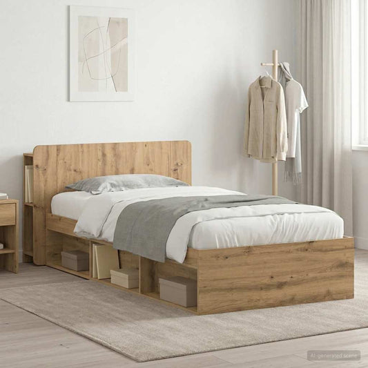 Telaio del letto con storage Rovere Artigianale 90 x 190 cm | homemem39