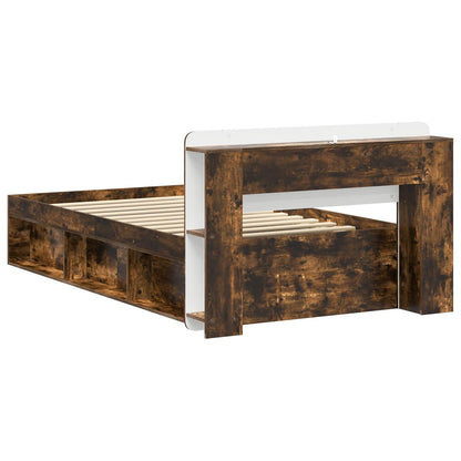 Telaio del letto con storage Rovere Fumo 90 x 190 cm | homemem39