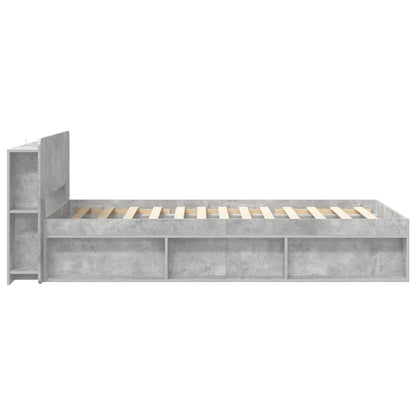 Telaio del letto con storage Grigio Cemento 100 x 200 cm | homemem39