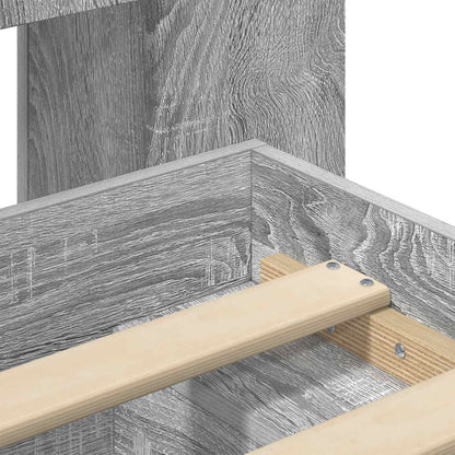 Telaio del letto con storage Sonoma grigio 100 x 200 cm | homemem39