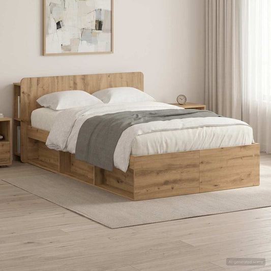 Telaio del letto con storage Rovere Artigianale 120 x 200 cm | homemem39