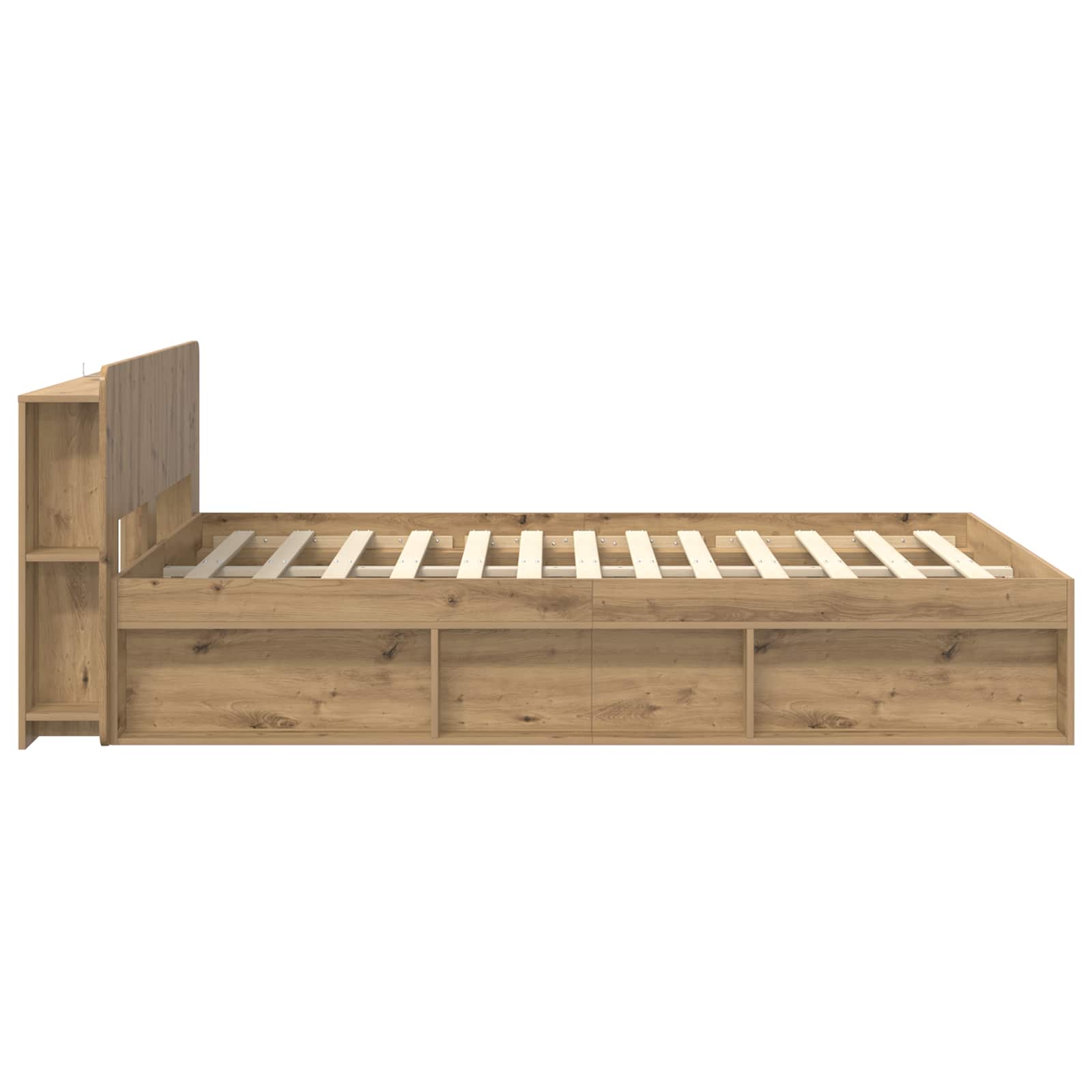 Telaio del letto con storage Rovere Artigianale 135 x 190 cm | homemem39