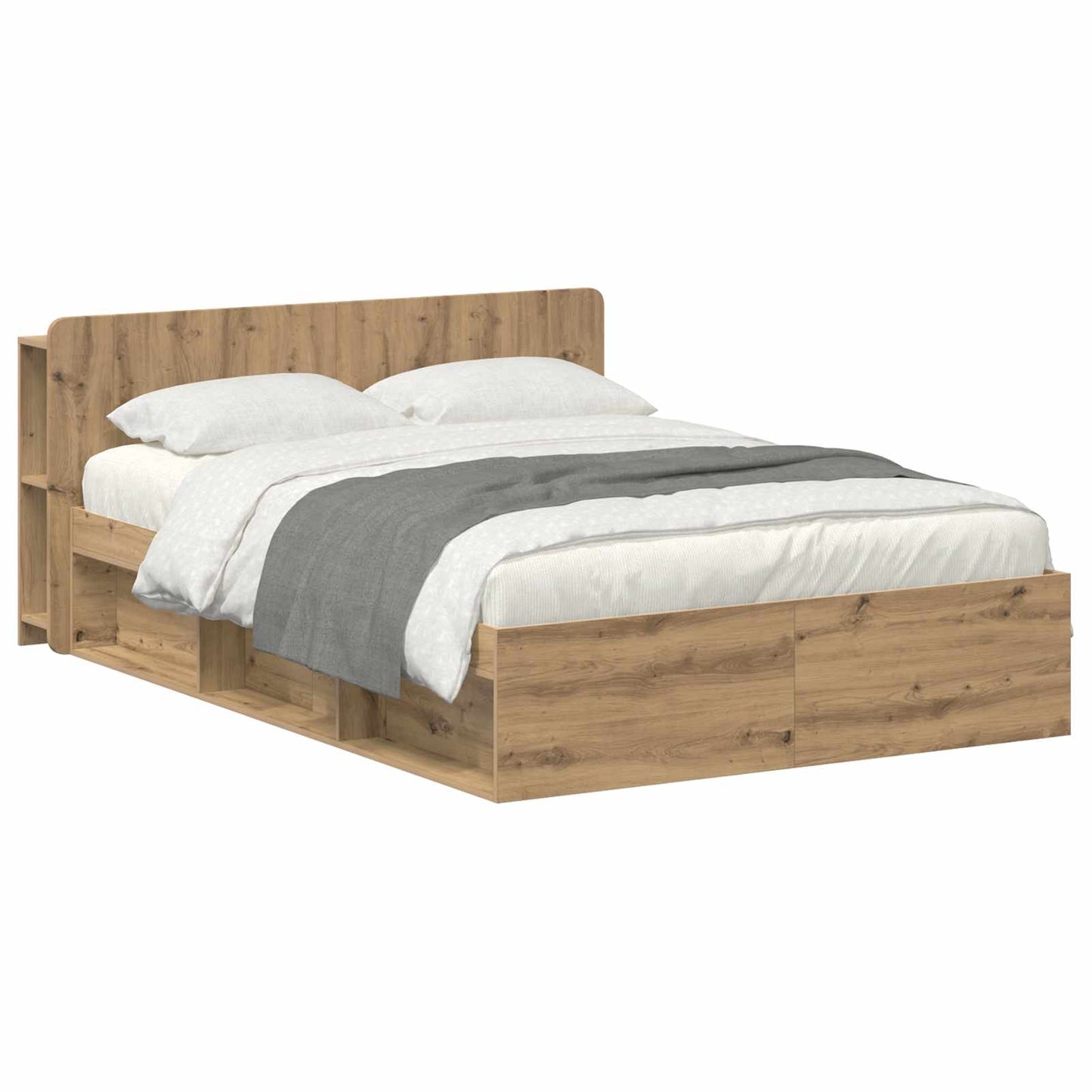 Telaio del letto con storage Rovere Artigianale 140 x 190 cm | homemem39