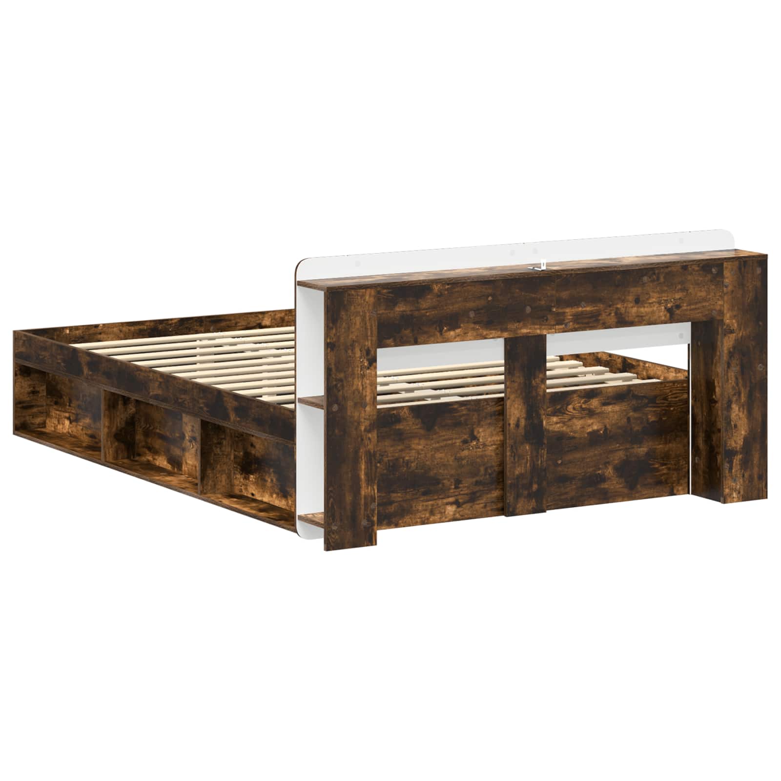 Telaio del letto con storage Rovere Fumo 140 x 190 cm | homemem39