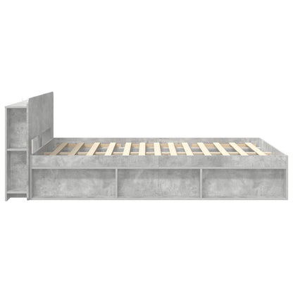 Telaio del letto con storage Grigio Cemento 140 x 200 cm | homemem39
