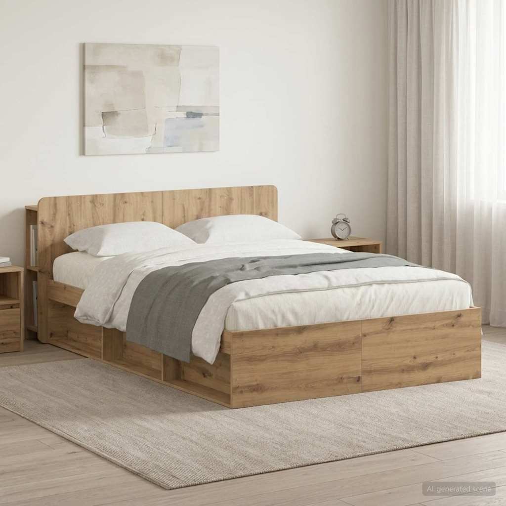 Telaio del letto con storage Rovere Artigianale 150 x 200 cm | homemem39