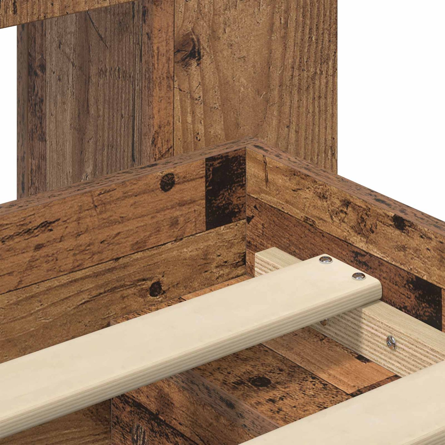 Telaio del letto con storage Legno antico 150 x 200 cm | homemem39