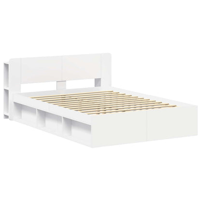 Telaio del letto con storage con testiera Bianco 150 x 200 cm | homemem39
