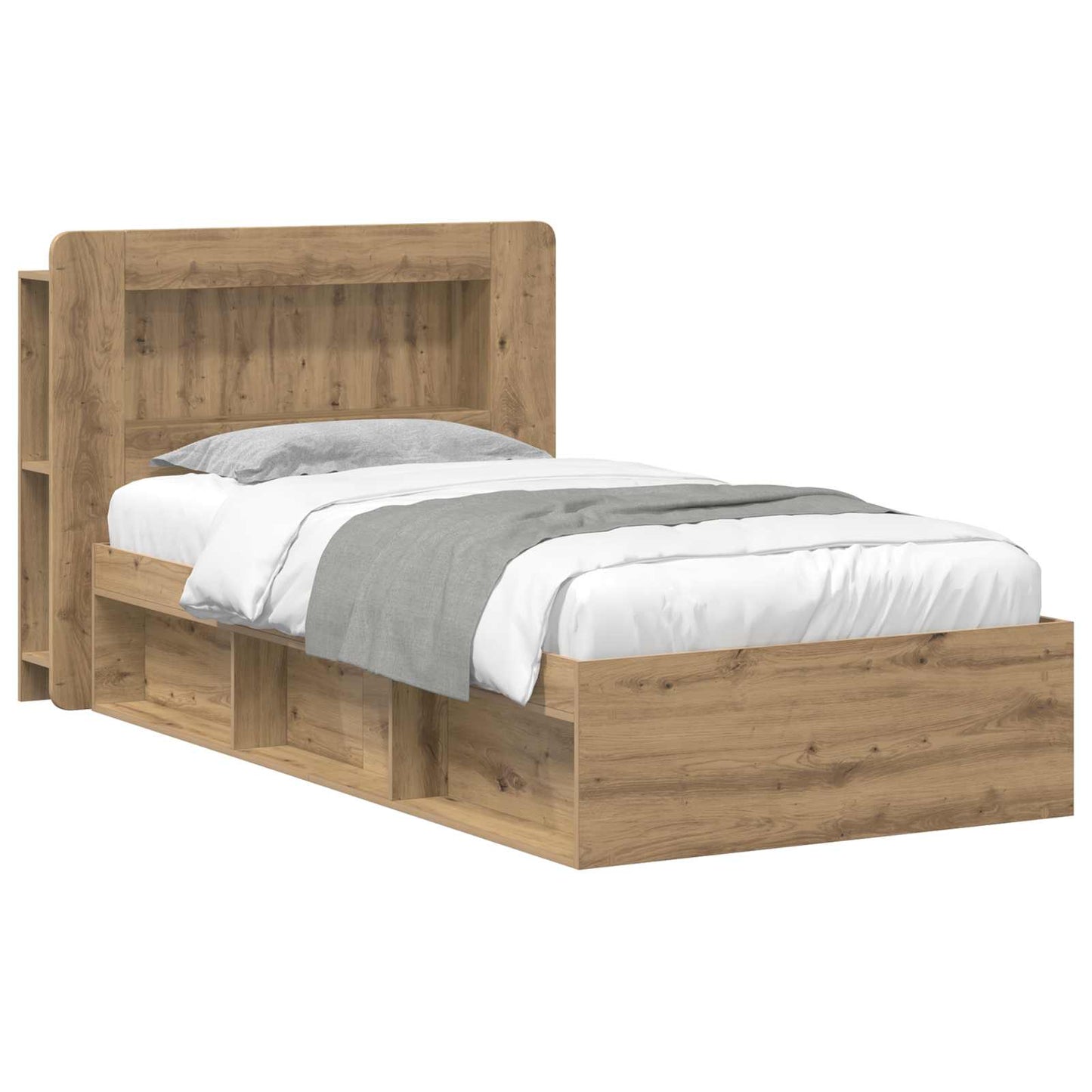Telaio del letto con storage Rovere Artigianale 75 x 190 cm | homemem39