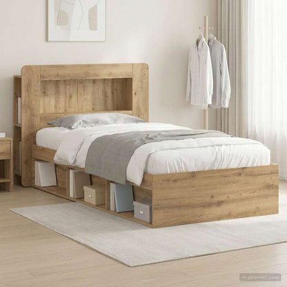 Telaio del letto con storage Rovere Artigianale 90 x 190 cm | homemem39
