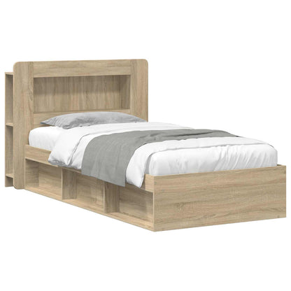 Telaio del letto con storage Rovere Sonoma 90 x 190 cm | homemem39