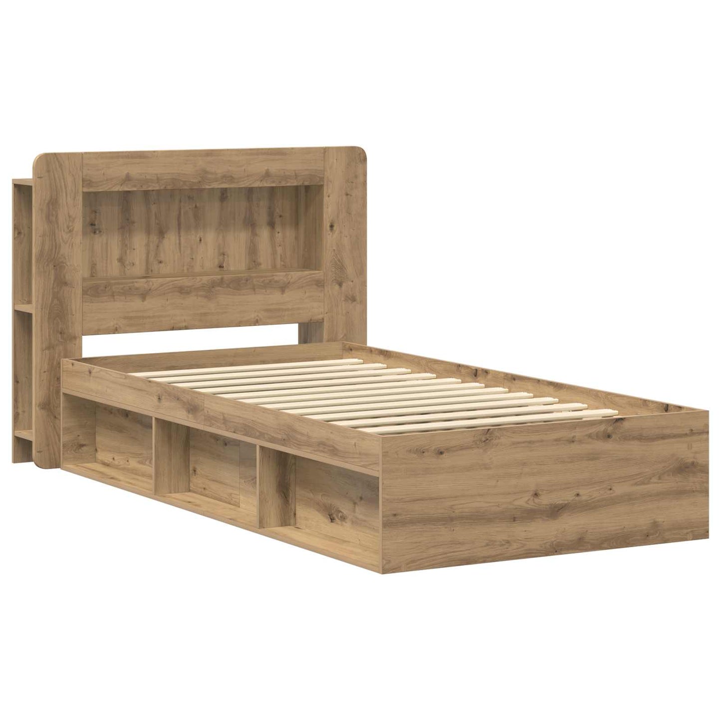 Telaio del letto con storage Rovere Artigianale 100 x 200 cm | homemem39
