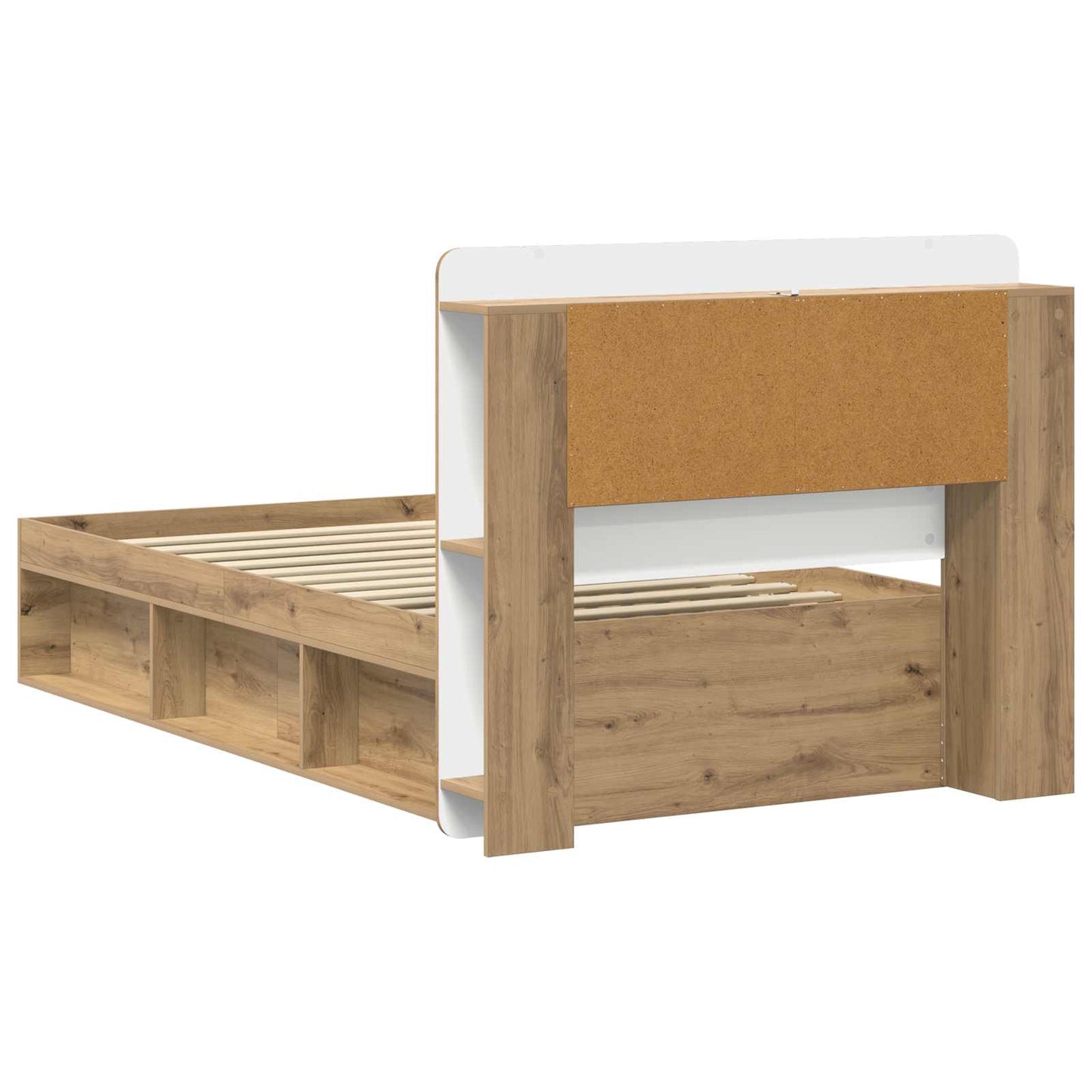 Telaio del letto con storage Rovere Artigianale 100 x 200 cm | homemem39