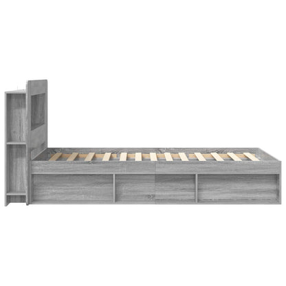 Telaio del letto con storage Sonoma grigio 100 x 200 cm | homemem39