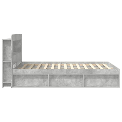 Telaio del letto con storage Grigio Cemento 140 x 190 cm | homemem39