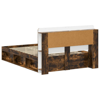 Telaio del letto con storage Rovere Fumo 140 x 190 cm | homemem39
