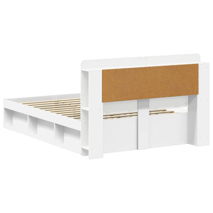 Telaio del letto con storage con testiera Bianco 160 x 200 cm | homemem39