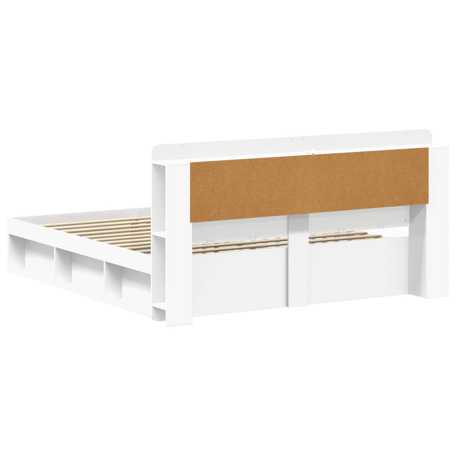Telaio del letto con storage con testiera Bianco 180 x 200 cm | homemem39