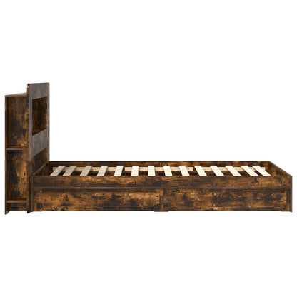 Telaio del letto con storage Rovere Fumo 90 x 190 cm | homemem39