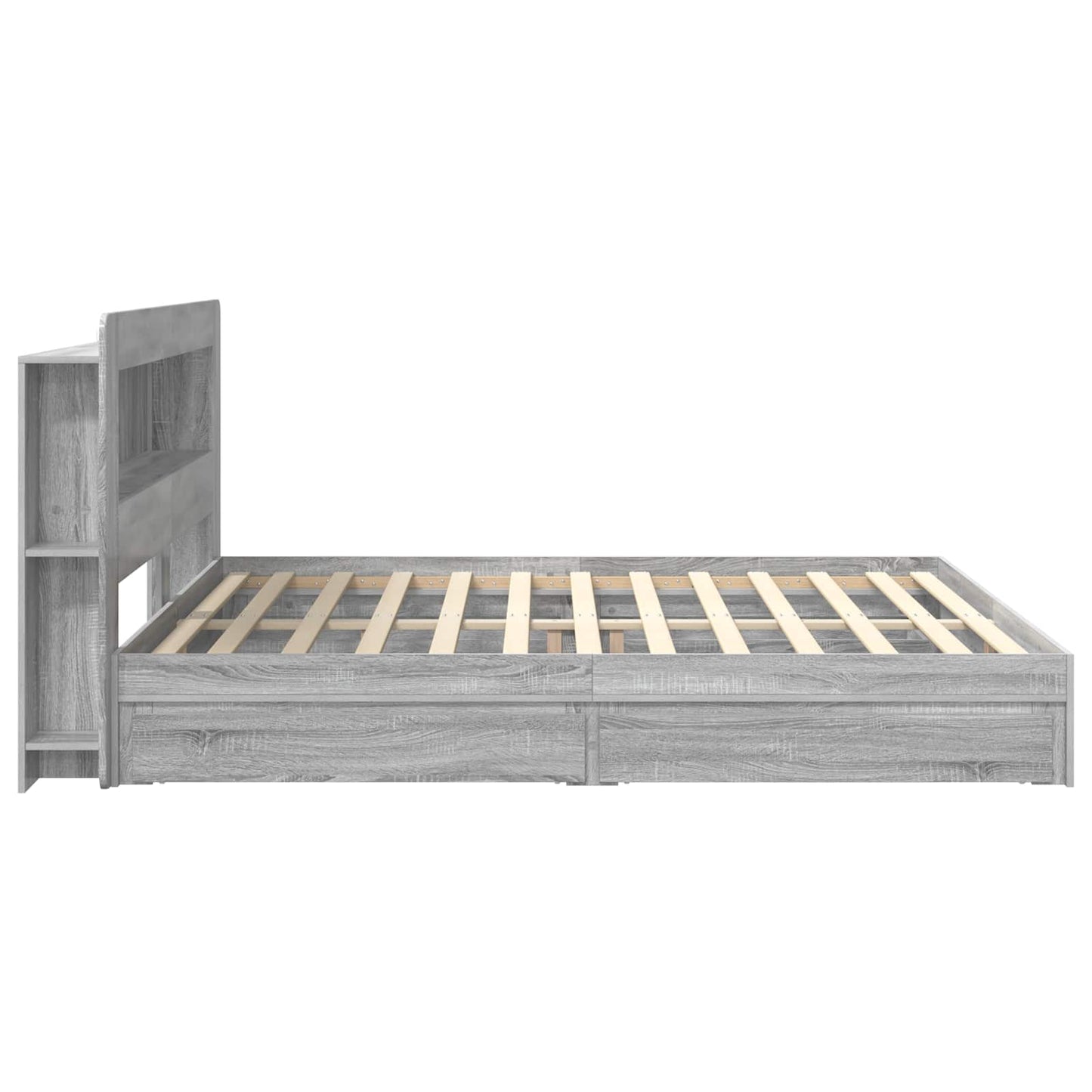 Telaio del letto con storage Sonoma grigio 180 x 200 cm | homemem39