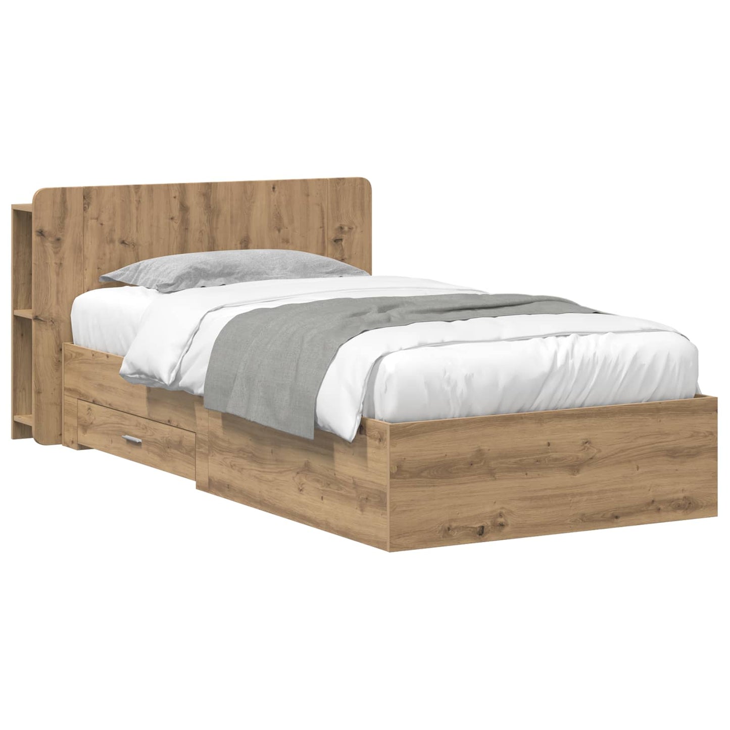 Telaio del letto con storage Rovere Artigianale 80 x 200 cm | homemem39