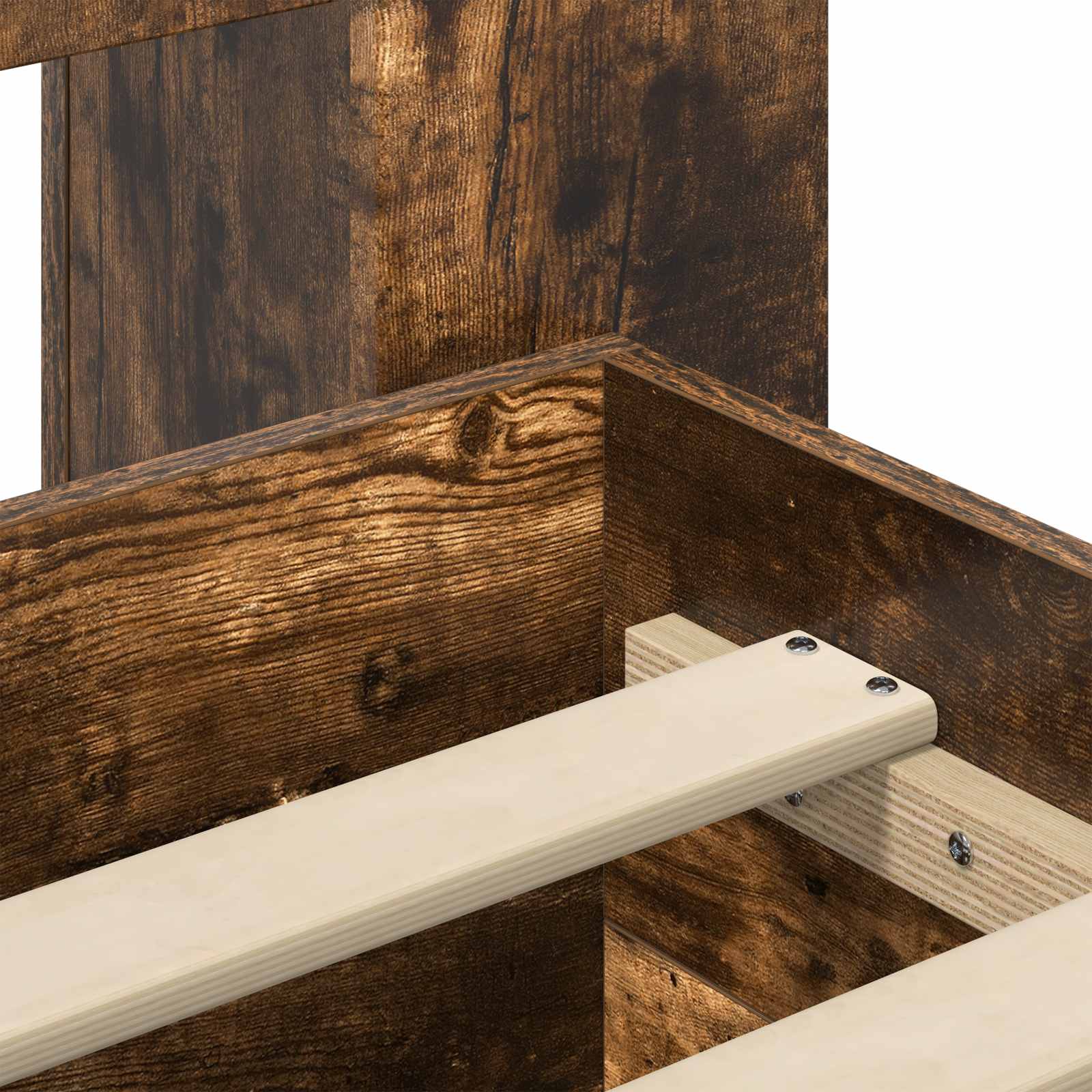 Telaio del letto con storage Rovere Fumo 80 x 200 cm | homemem39