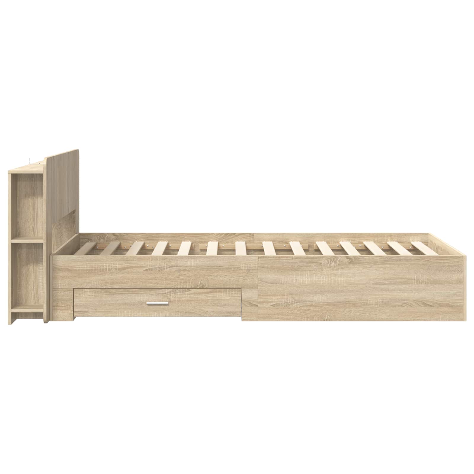 Telaio del letto con storage Rovere Sonoma 80 x 200 cm | homemem39