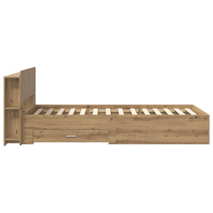 Telaio del letto con storage Rovere Artigianale 90 x 190 cm | homemem39