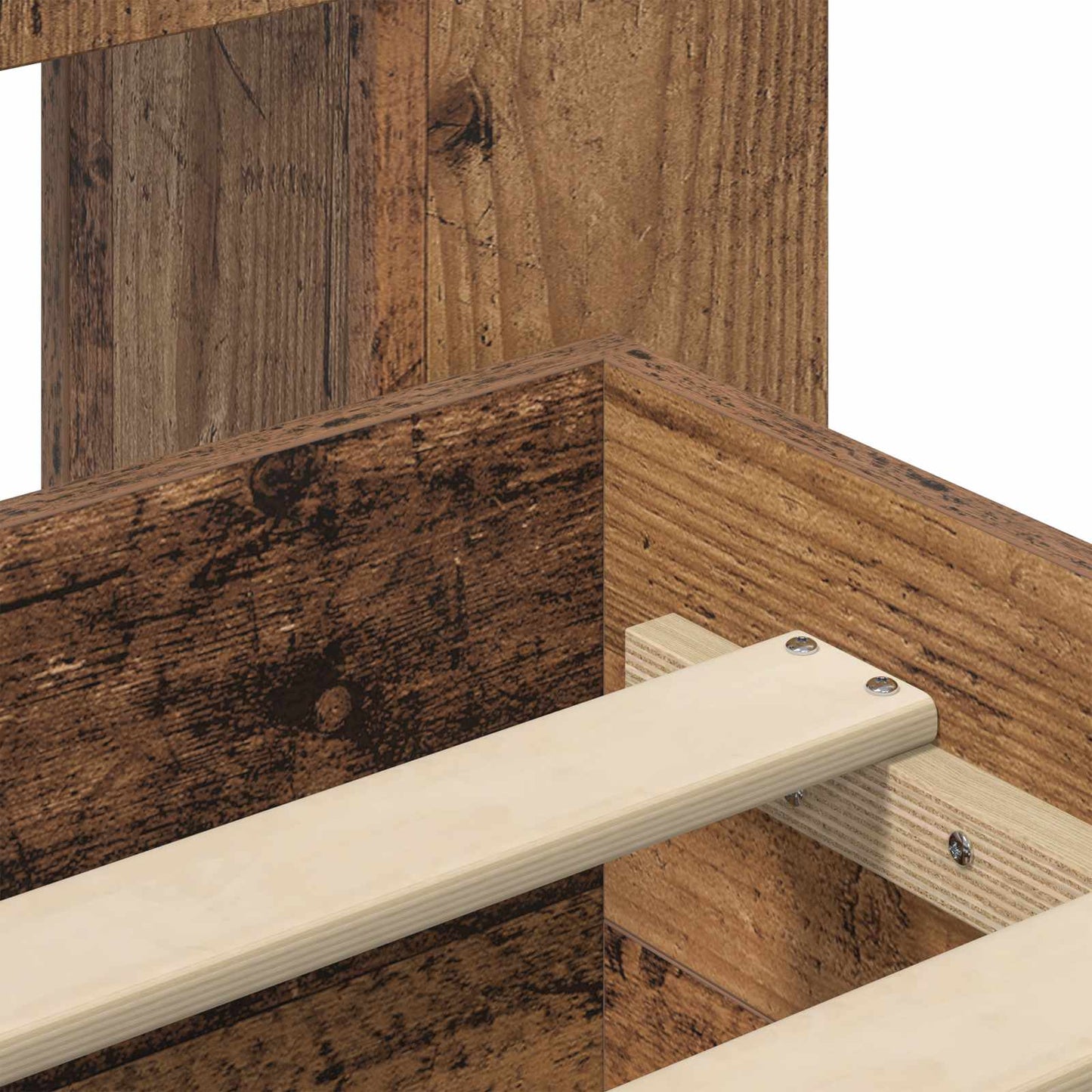 Telaio del letto con storage Legno antico 90 x 190 cm | homemem39