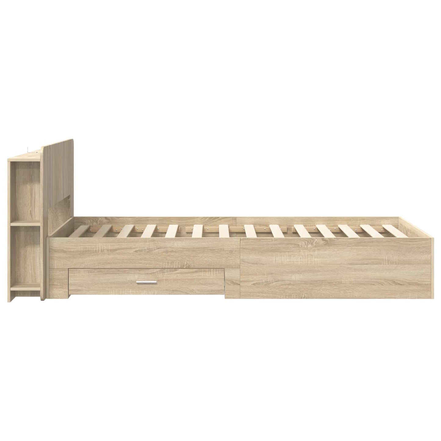 Telaio del letto con storage Rovere Sonoma 90 x 190 cm | homemem39
