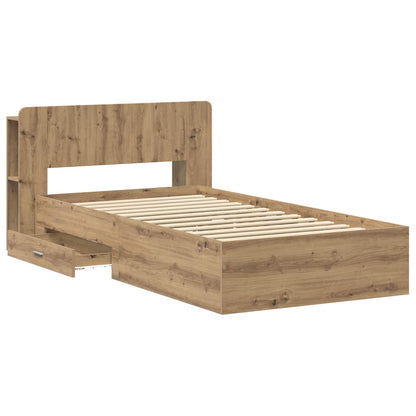 Telaio del letto con storage Rovere Artigianale 90 x 200 cm | homemem39