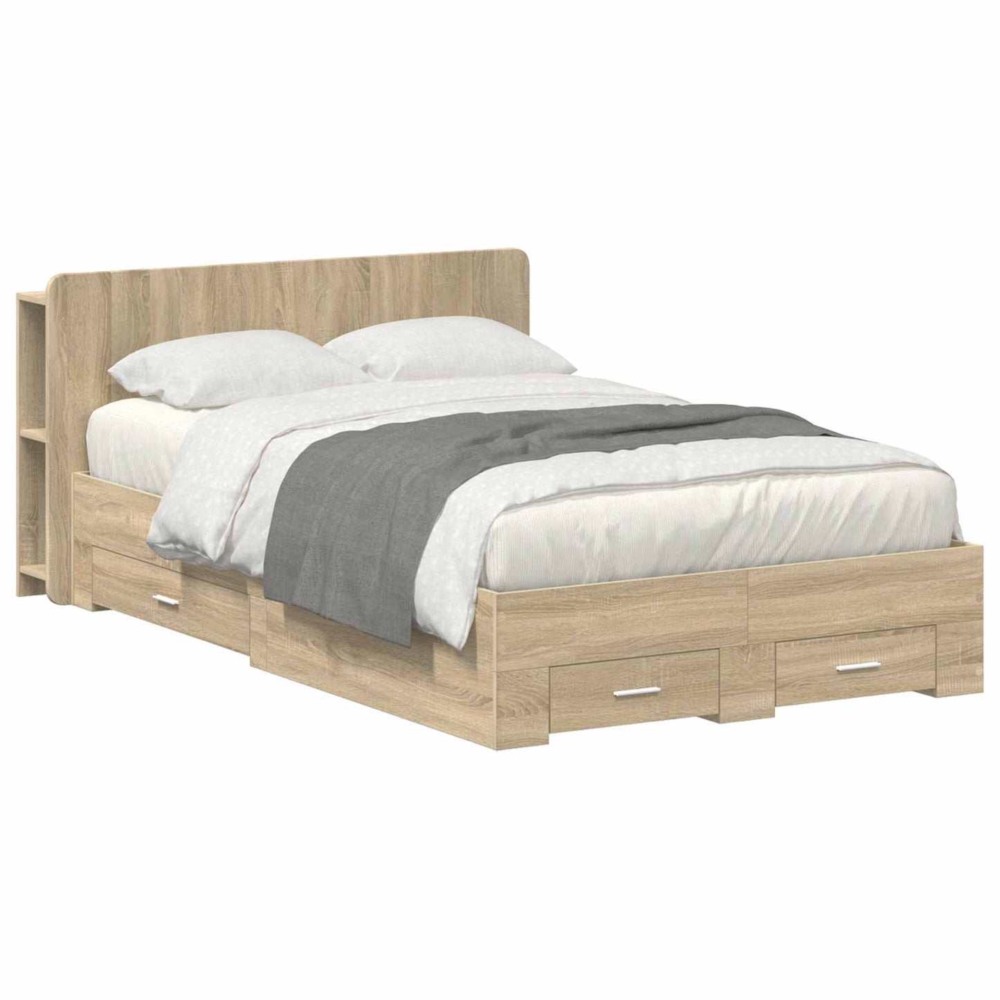 Telaio del letto con storage Rovere Sonoma 120 x 200 cm | homemem39