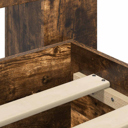 Telaio del letto con storage Rovere Fumo 150 x 200 cm | homemem39