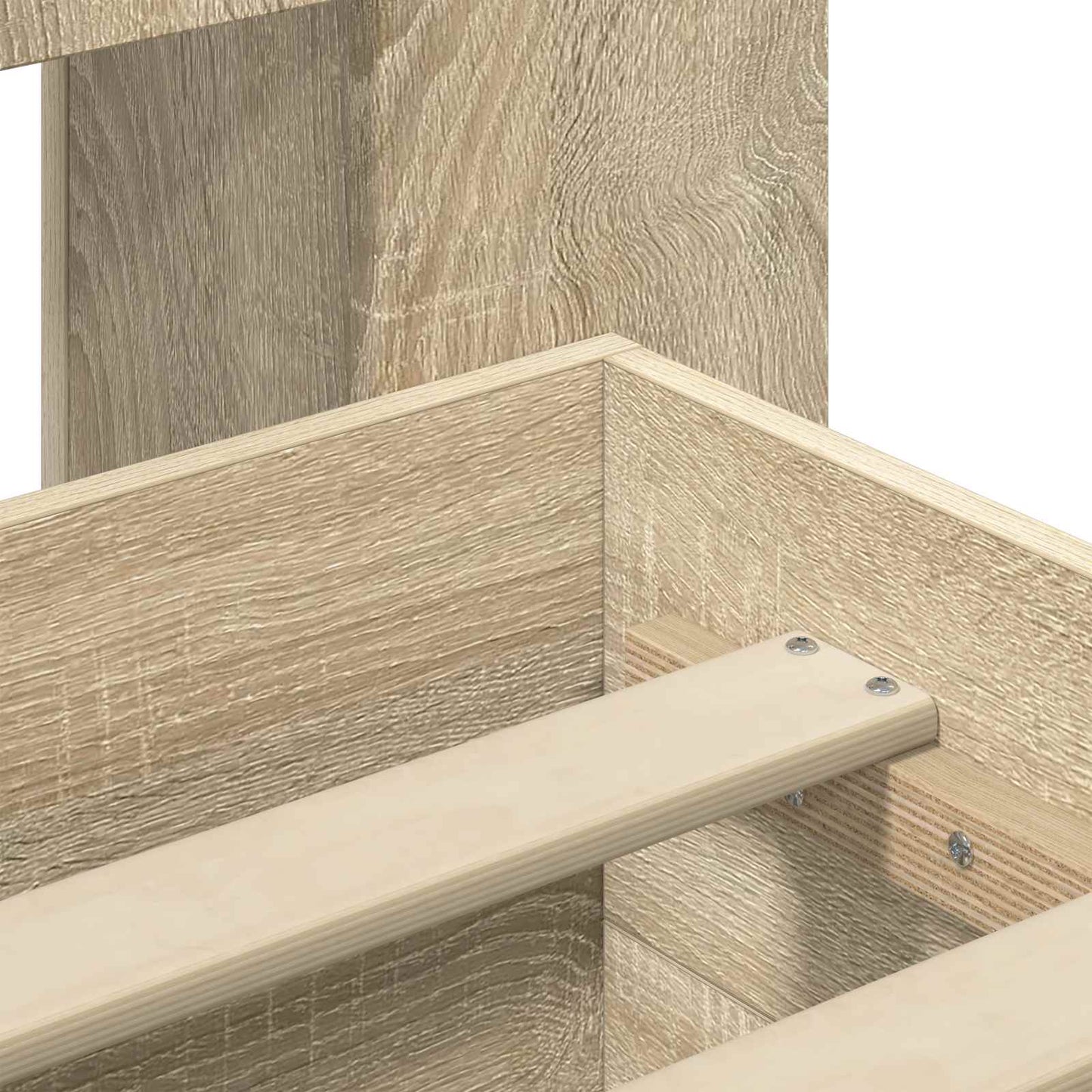 Telaio del letto con storage Rovere Sonoma 150 x 200 cm | homemem39