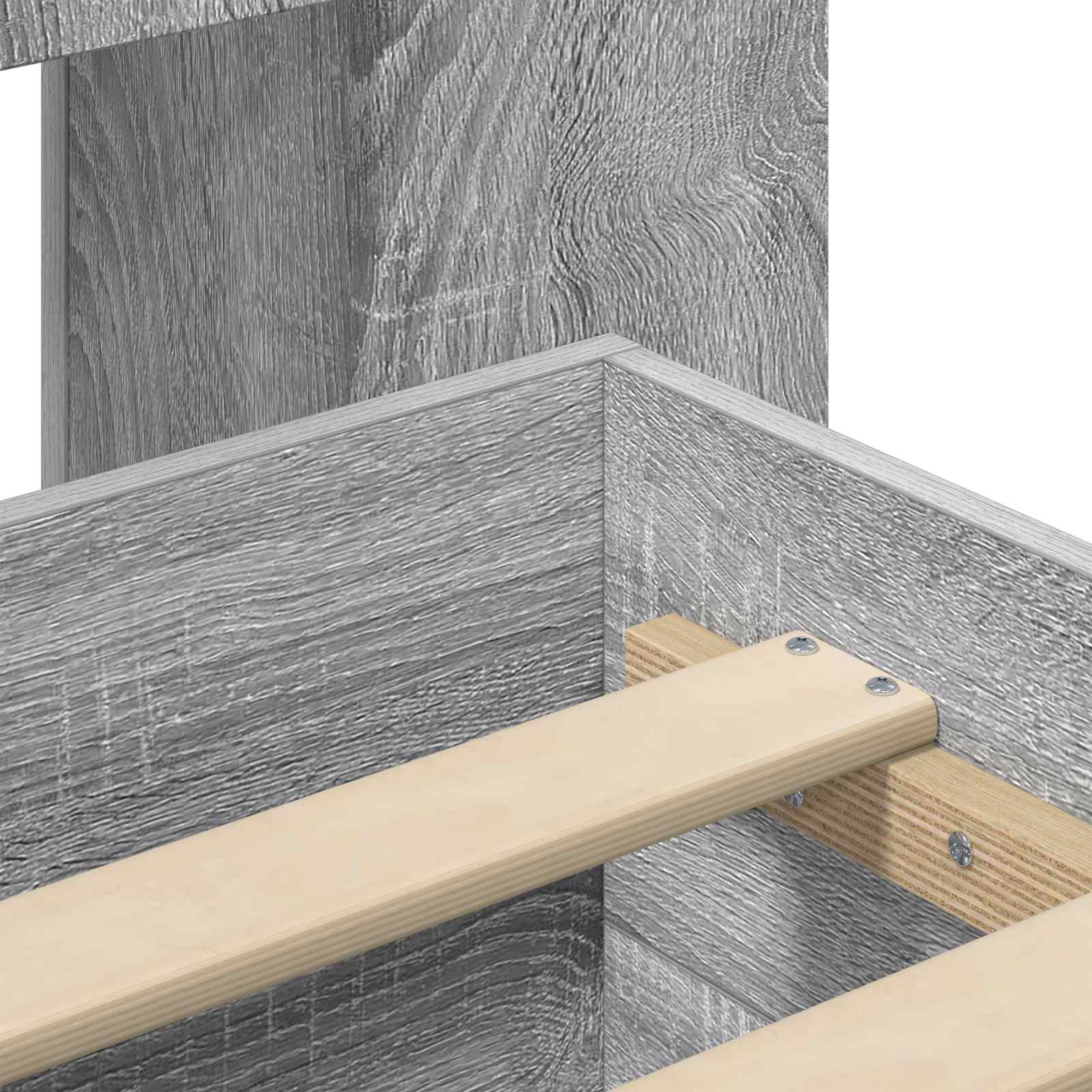 Telaio del letto con storage Sonoma grigio 160 x 200 cm | homemem39
