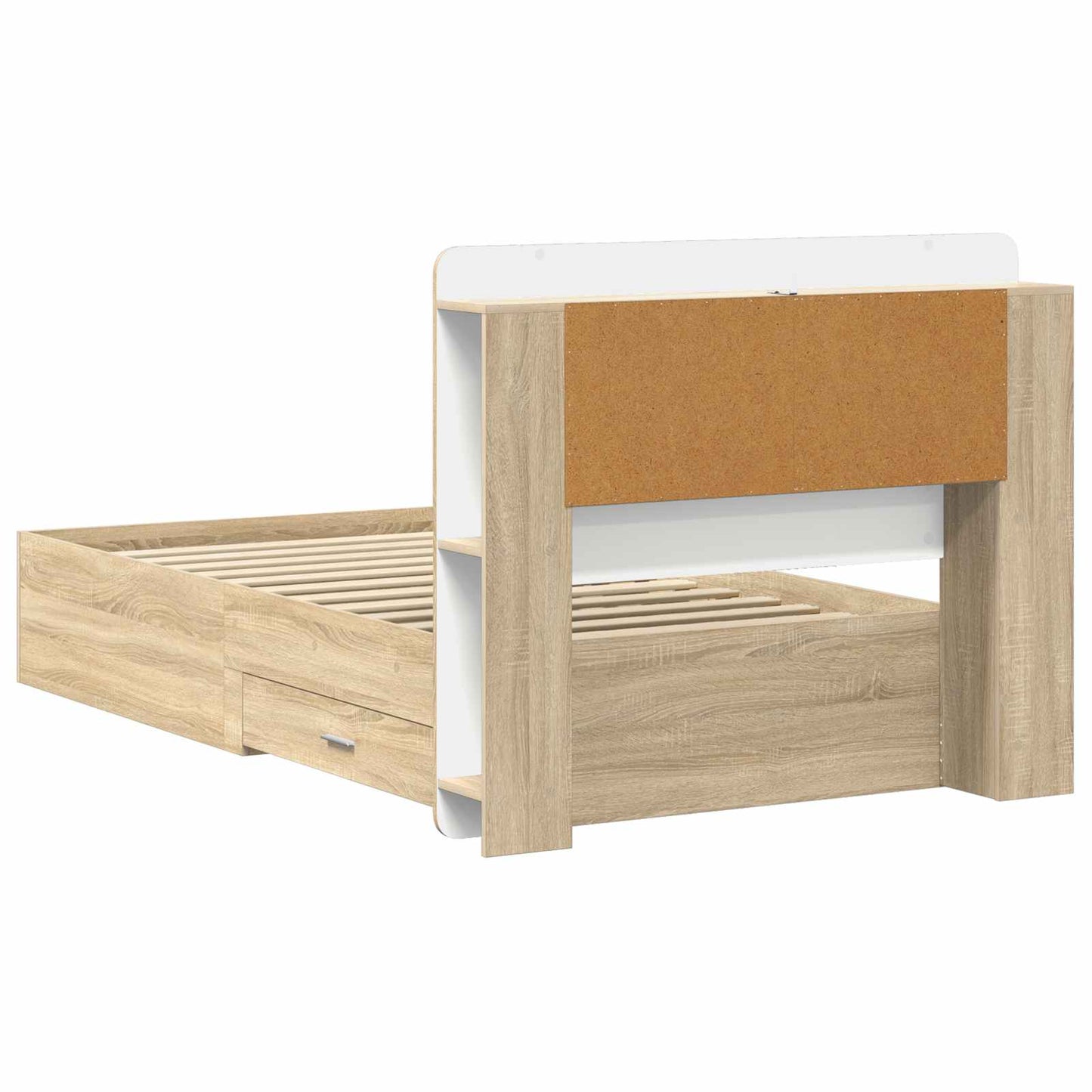 Telaio del letto con storage Rovere Sonoma 75 x 190 cm | homemem39