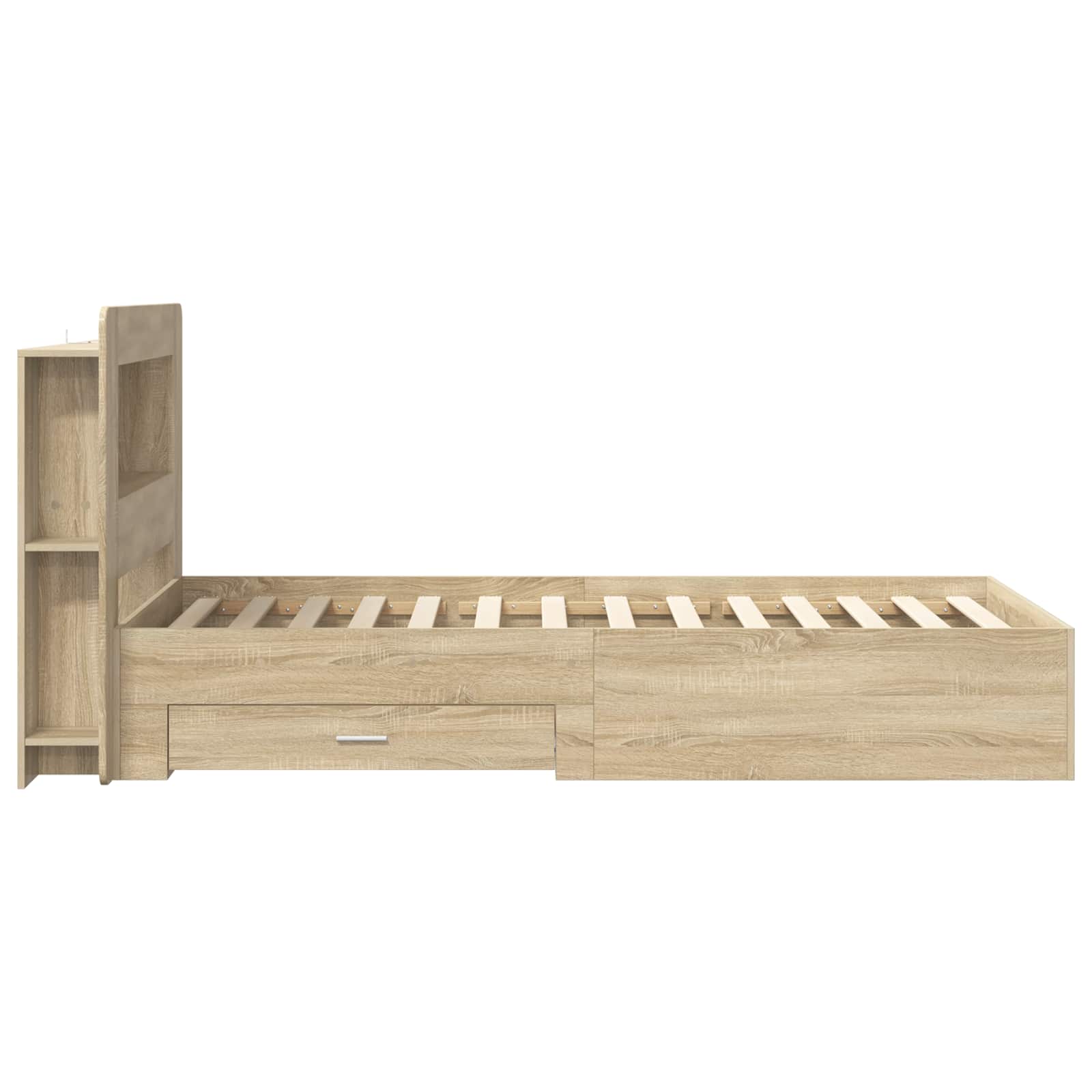 Telaio del letto con storage Rovere Sonoma 75 x 190 cm | homemem39