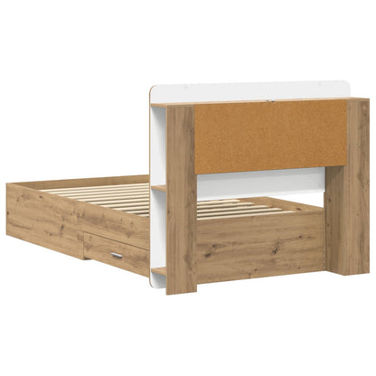 Telaio del letto con storage Rovere Artigianale 80 x 200 cm | homemem39