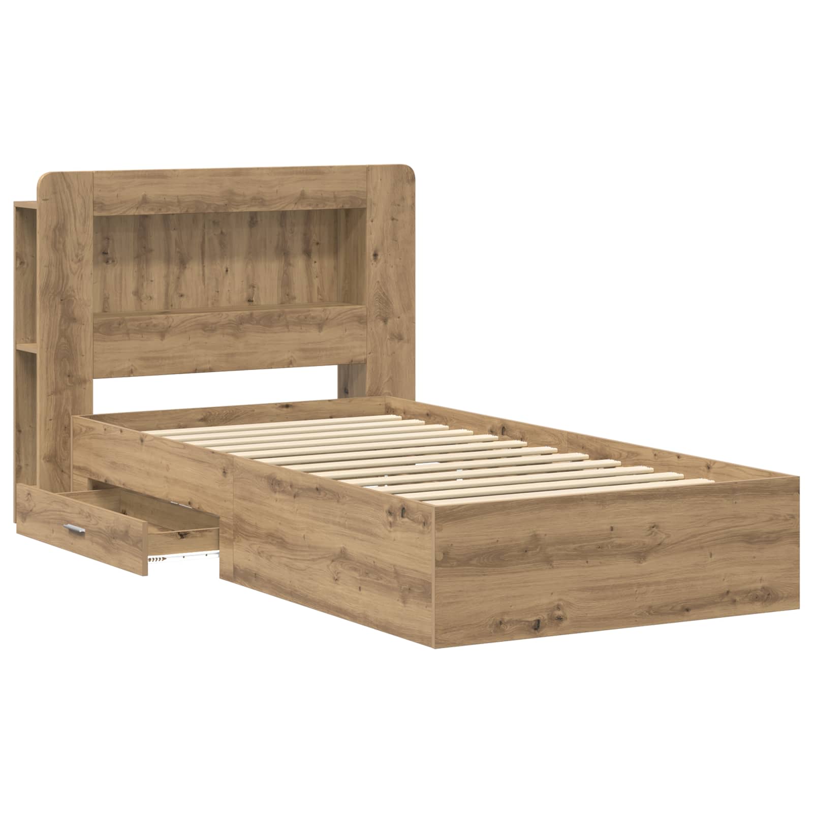 Telaio del letto con storage Rovere Artigianale 90 x 190 cm | homemem39